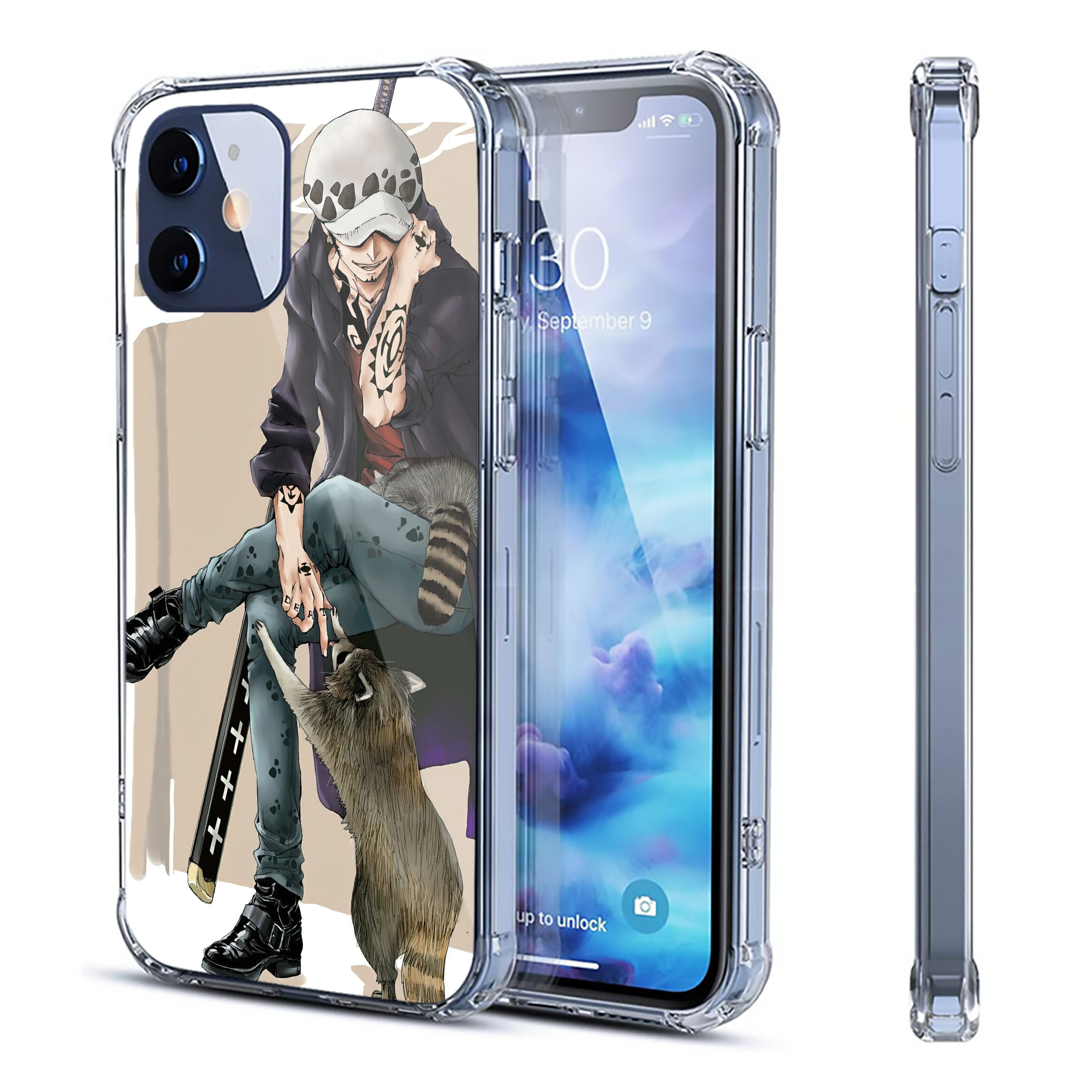 （画像用） ワンピース ONE PIECE 【iPhone 12シリーズ対応】透明スマホケース（クリアソフトケース）